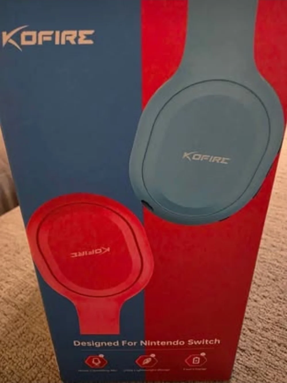 UT-01 Red & Blue Wireless Gaming Headset For Nintendo Switch